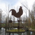 gallo segnavento in ferro